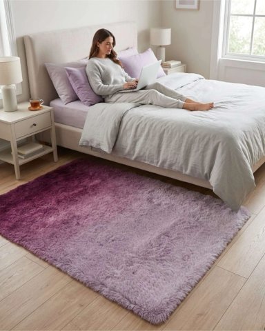 ALFOMBRA SHAGGY PELUDA EXTRA SUAVE VERANO / INVIERNO 180 X 200 CM - 3