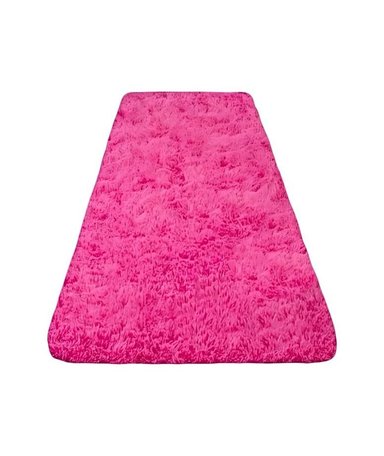 ALFOMBRA PELUDA PASILLERA LIVIANA 70X150 ULTRA SUAVE FUCSIA - 1