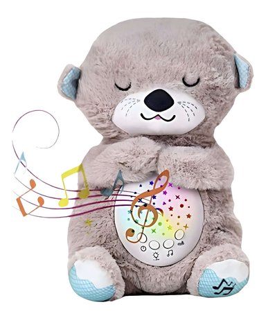 NUTRIA PELUCHE ESPANTACUCO PARA BEBES O NIÑOS BEIGE - 1