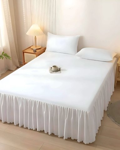 FALDON DE CAMA PROTECTOR BASE DE CAMA KING 180X200 CM - 3