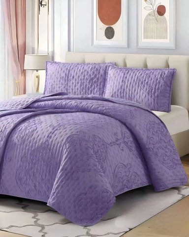 CUBRECAMA QUILT TUFTING DE LUJO SUAVE 2 PLAZAS - 4
