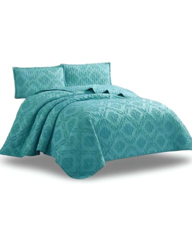 CUBRECAMA QUILT TUFTING DE LUJO SUAVE 2 PLAZAS - 1