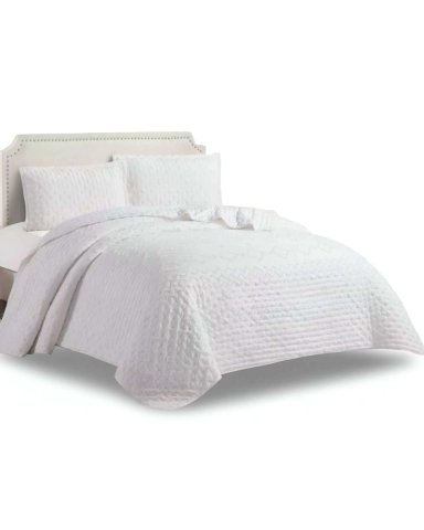 CUBRECAMA QUILT TUFTING DE LUJO SUAVE 2 PLAZAS - 1