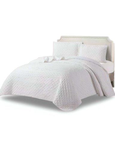 CUBRECAMA QUILT TUFTING DE LUJO SUAVE 2 PLAZAS - 2