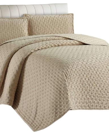 CUBRECAMA 2 PLAZAS DE LUJO EXTRA SUAVE CON RELIEVES DE TUFTING - 1