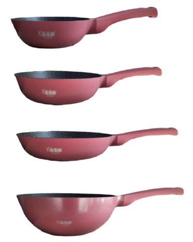PACK DE 3 SARTENES + WOK KEEP - 4