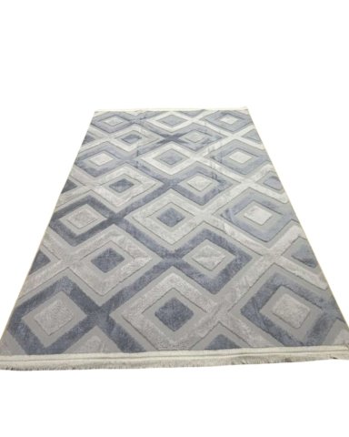ALFOMBRA CON RELIEVE DISEÑO JACQUARD ANTIDESLIZANTE 200X240 CM - 7