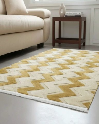 ALFOMBRA CON RELIEVE DISEÑO JACQUARD ANTIDESLIZANTE 180X200 CM - 5