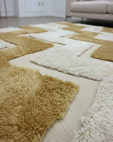 ALFOMBRA CON RELIEVE DISEÑO JACQUARD ANTIDESLIZANTE 180X200 CM - 6