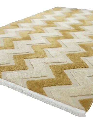ALFOMBRA CON RELIEVE DISEÑO JACQUARD ANTIDESLIZANTE 180X200 CM - 7
