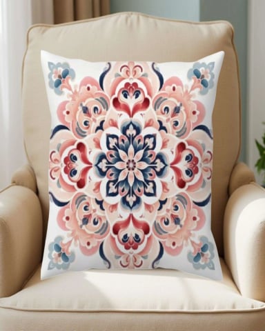 SET DE 2 FUNDAS DE COJIN MANDALA ESTAMPADAS  (CON RELLENO) - 4