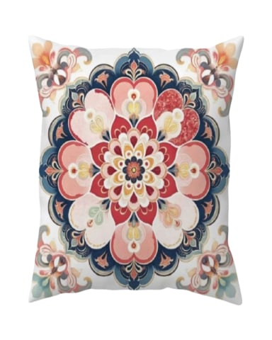 FUNDAS DE COJIN MANDALA ESTAMPADAS PACK DE 4 PIEZAS - 2