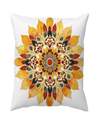 FUNDAS DE COJIN MANDALA ESTAMPADAS PACK DE 2 PIEZAS - 2