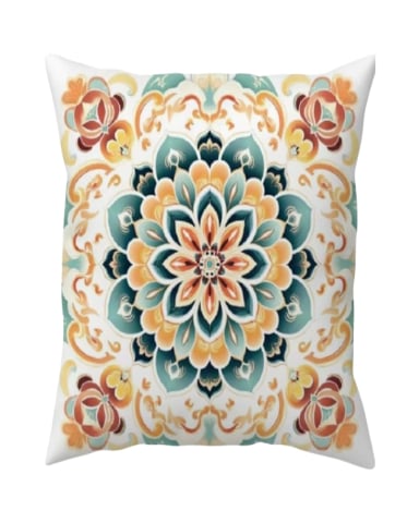 FUNDAS DE COJIN MANDALA ESTAMPADAS PACK DE 2 PIEZAS - 2