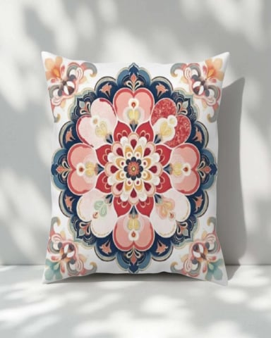 FUNDAS DE COJIN MANDALA ESTAMPADAS PACK DE 2 PIEZAS - 4