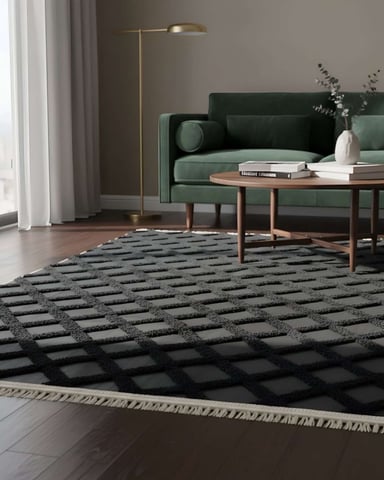 ALFOMBRA MODERNA JACQUARD BICOLOR 180X200 - 1