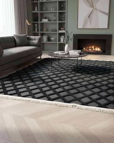 ALFOMBRA MODERNA JACQUARD BICOLOR 240X200 - 7