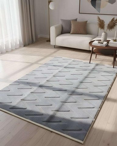 ALFOMBRA MODERNA JACQUARD BICOLOR 240X200 - 1