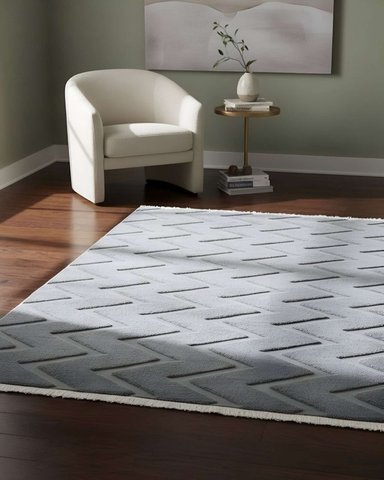 ALFOMBRA MODERNA JACQUARD BICOLOR 240X200 - 3