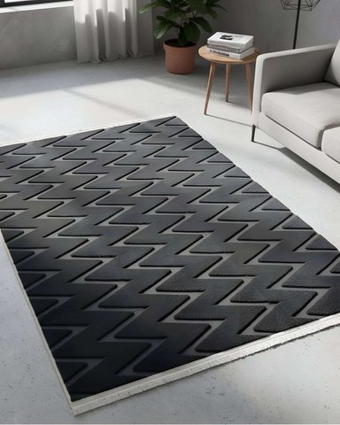 ALFOMBRA MODERNA JACQUARD BICOLOR 240X200 - 1