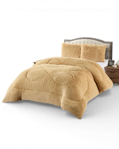 PLUMON CUBRECAMA 2 PLAZAS SHERPA PELUDO INVIERNO DISEÑO SUAVE - 6