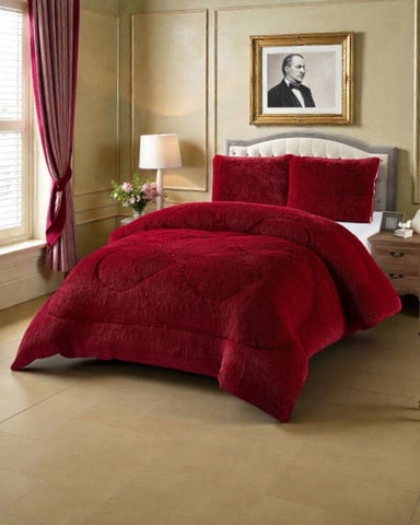 PLUMON CUBRECAMA 2 PLAZAS SHERPA PELUDO INVIERNO DISEÑO SUAVE - 4