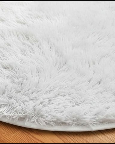 ALFOMBRA REDONDA DE PELO SUAVE SHAGGY 150 CM - 3