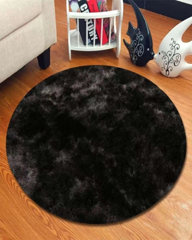 ALFOMBRA REDONDA DE PELO SUAVE SHAGGY 150 CM - 4