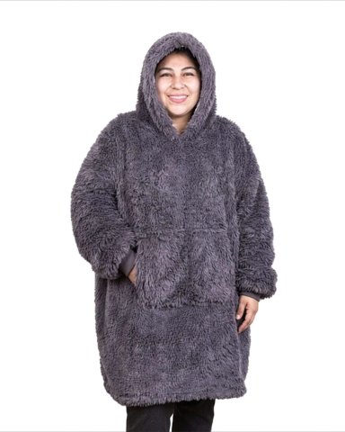 MANTA POLERON HOODIE GIGANTE CON CHIPORRO SHERPA - UNISEX TE RMICO - 5