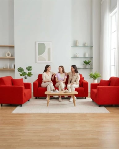JUEGO DE FUNDAS PARA SILLONES 3+1+1 DISEÑO HOJAS ELASTICAS Y LAVABLES - 2