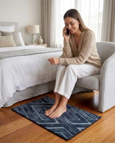 BAJADA DE CAMA MODERNA 50X80CM DISEÑO JACQUARD - 4