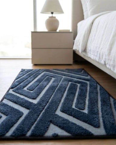 BAJADA DE CAMA MODERNA 50X80CM DISEÑO JACQUARD - 5