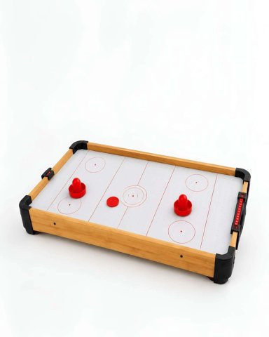 MESA DE HOCKEY DE AIRE MINI AIR HOCKEY DE MADERA JUEGO INFANTIL - 6