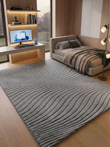 ALFOMBRA DECORATIVA CON RELIEVE JACQUARD 240X200 - 6