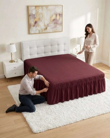 FALDON PARA CAMA DE 2 PLAZAS AJUSTABLE PREMIUM - 4
