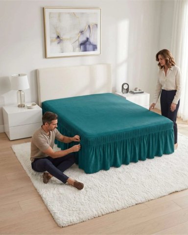 FALDON PARA CAMA DE 2 PLAZAS AJUSTABLE PREMIUM - 1