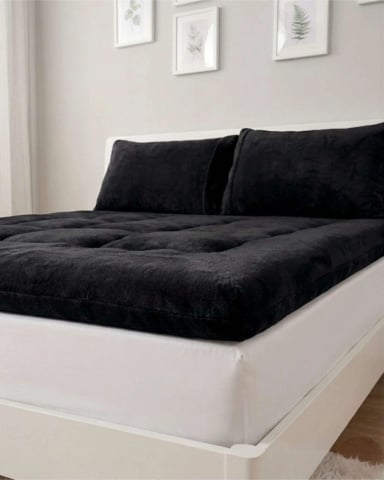 CUBRE COLCHON ACOLCHADO PLUSH ULTRA SUAVE 2 PLAZAS - 6
