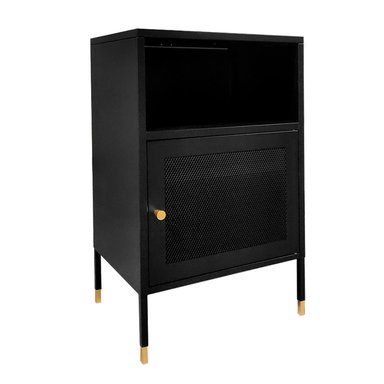 VELADOR PUERTA DE MALLA METALICA COLOR NEGRO - 2
