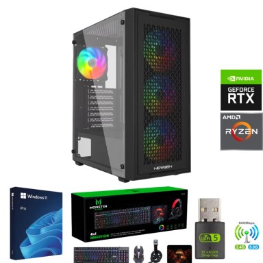 PC GAMER AMD RYZEN 7 5700X - 16GB RAM - RTX 5060 - 1TB - WIFI - TNM01 - 1
