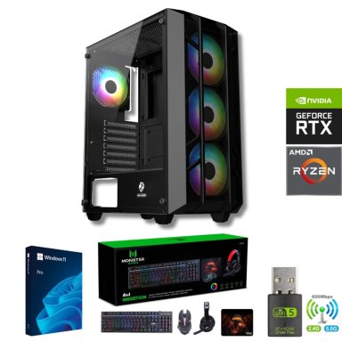 PC GAMER AMD RYZEN 7 5700X - 16GB RAM - RTX 5060 - 1TB - WIFI - PROINS - 1
