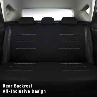 FUNDA CUBRE ASIENTO AUTO PARA MUJER 9PIEZA NEGRO MARIPOSAS - 4