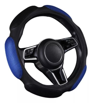 FUNDA CUBRE VOLANTE UNIVERSAL 3D ACOLCHADO ANTIDESLIZANTE/R& - 1