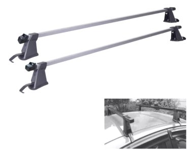 BARRA PORTA EQUIPAJE UNIVERSAL PORTAEQUIPAJE AUTOS GANCHO METÁLICO R&C - 1