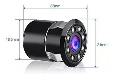 CAMARA DE REVERSA HD EMBUTIDA 8 LED RETROCESO VISION NOCTURN - 5