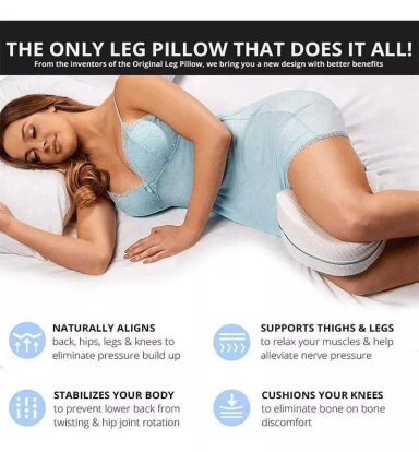 ALMOHADA ENTREPIERNA DORMIR MEMORY TERAPEUTICA R&C BLANCO - 3