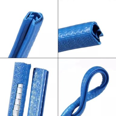 MOLDURA AUTO SELLO PRESION PROTECTORA PUERTAS CAPOT 5M AZUL - 4