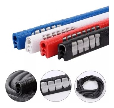 MOLDURA AUTO SELLO PRESION PROTECTORA PUERTAS CAPOT 5M ROJO - 5