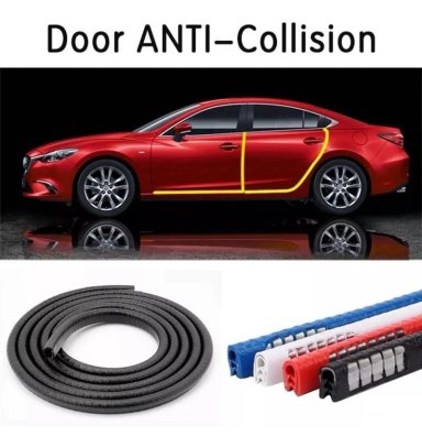 MOLDURA AUTO SELLO PRESION PROTECTORA PUERTAS CAPOT 5M ROJO - 6