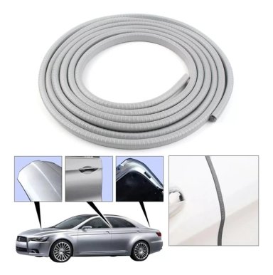MOLDURA AUTO SELLO PRESION PROTECTORA PUERTAS CAPOT 5M GRIS - 1