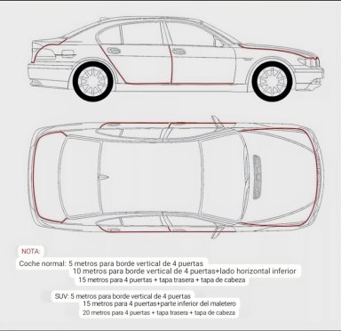 MOLDURA AUTO SELLO PRESION PROTECTORA PUERTAS CAPOT 5M GRIS - 6